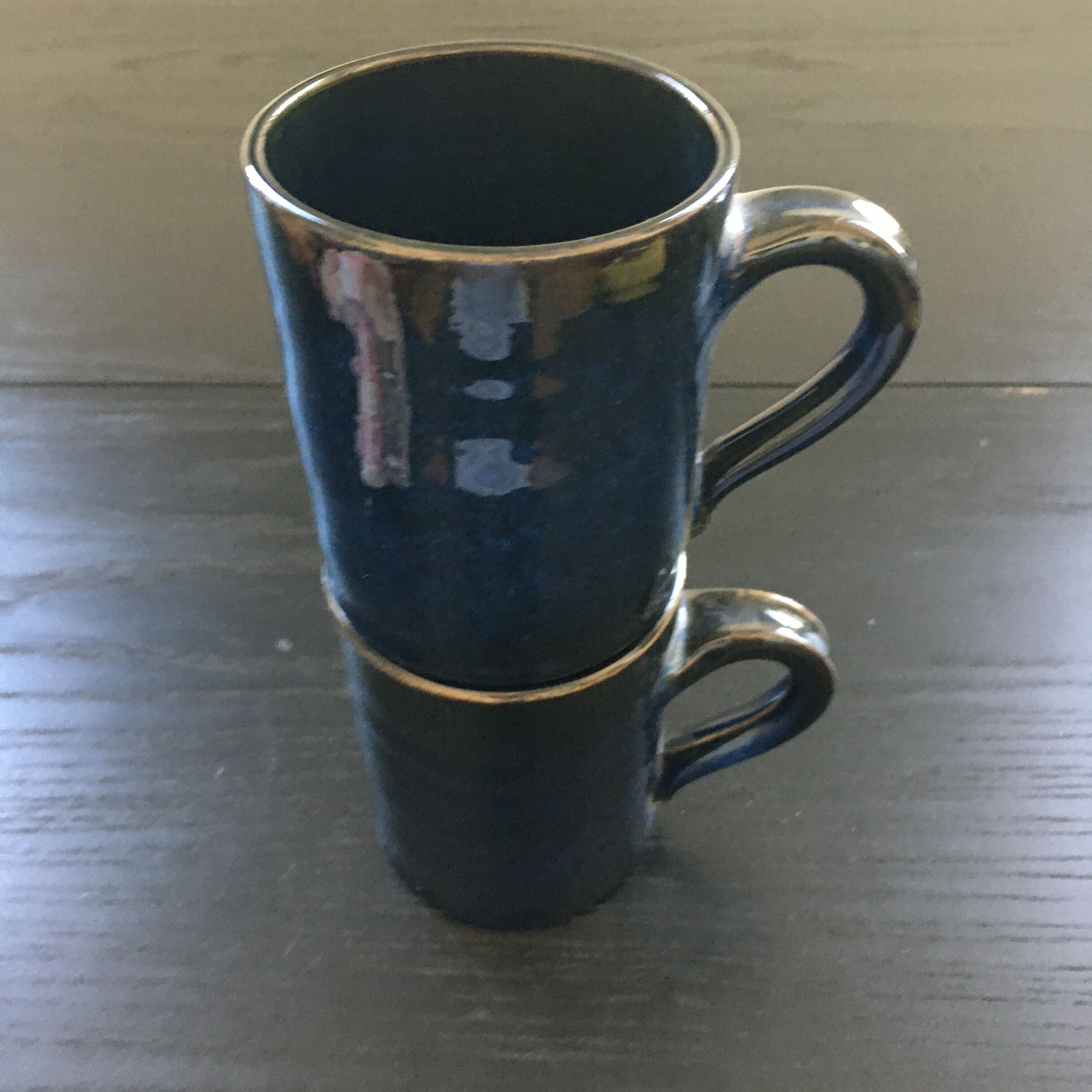 Pair of midnight blue mugs