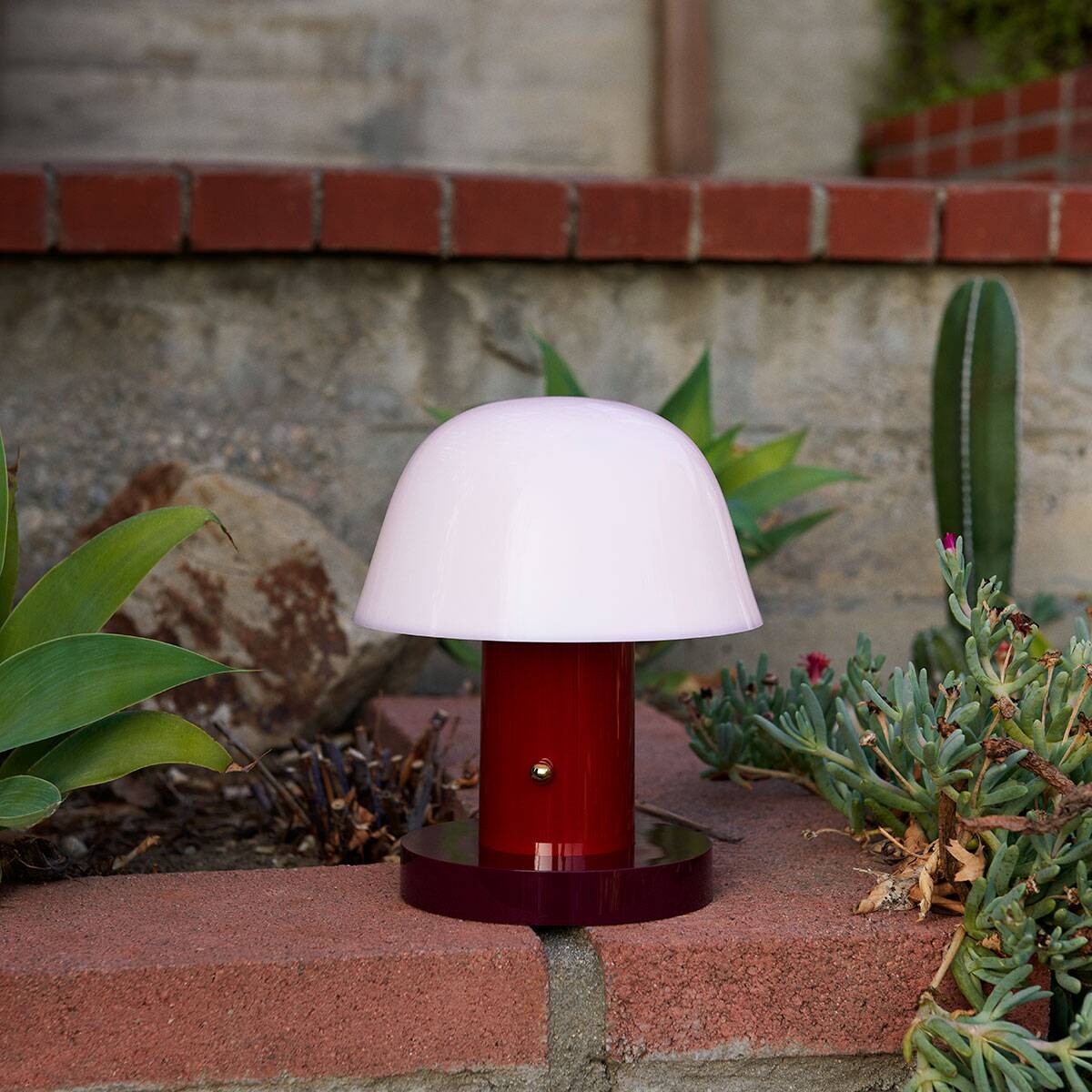 portable USB lamp SETAGO by Jaime Hayon for &Tradition, Red/Burgundy