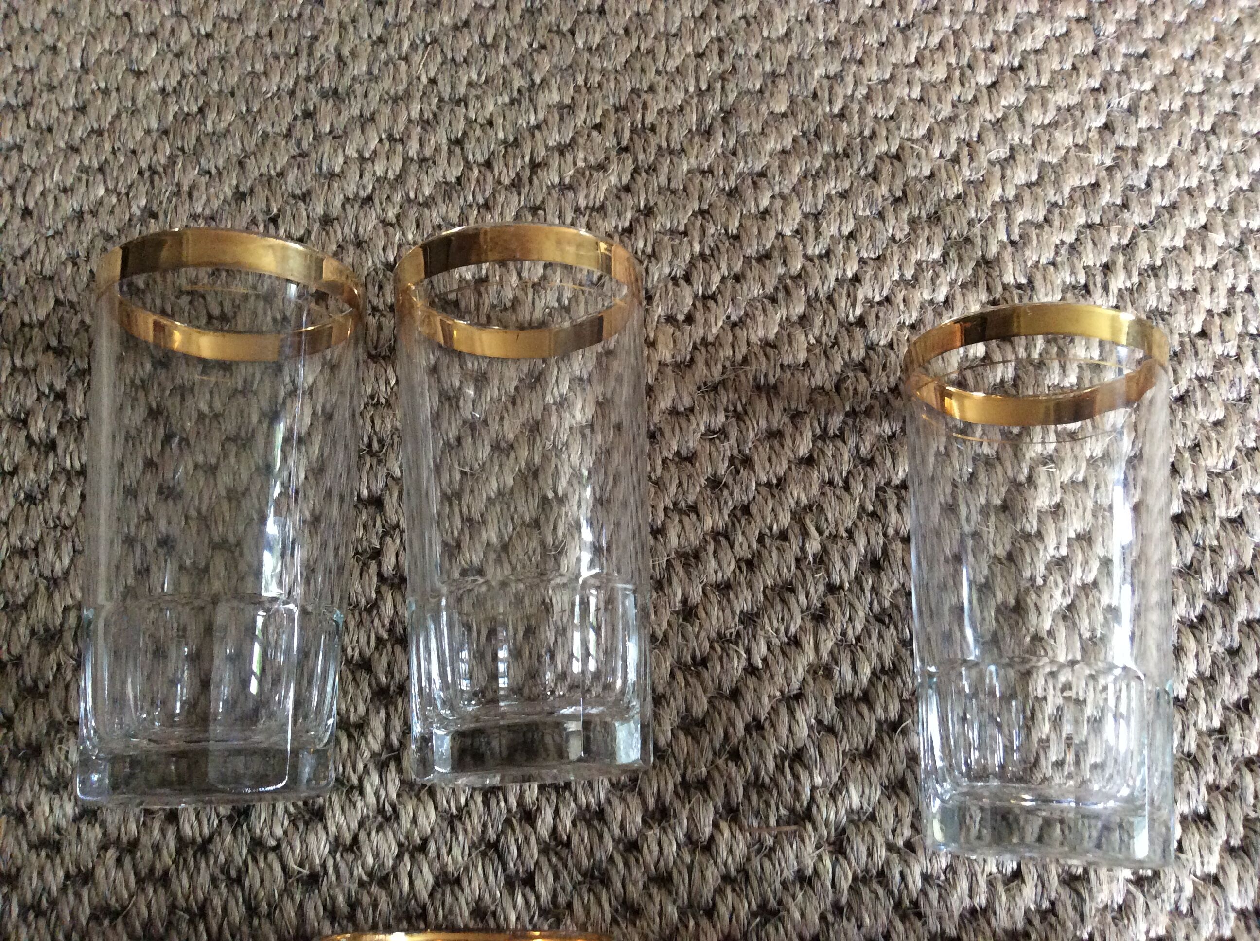 Série de 6 verres vintage