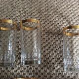 Series of 6 vintage glasses