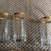 Series of 6 vintage glasses