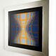 Victor Vasarely, optical composition, circa 1970s, offset print, framed