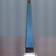 Pair of sterling silver and enamel candlesticks 1927 by Charles Green & Co.