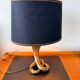 Cobra sculptural lamp in brass – Vintage French work, circa 19