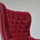 Années 1960, fauteuil scandinave à dossier haut, état d'origine, velours.