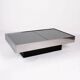 Mirror coffee table with bar, Willy Rizzo for Cidue, Italy, 1970s
