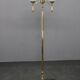 1970s Czechoslovak floor lamp in brass with milky glass shades