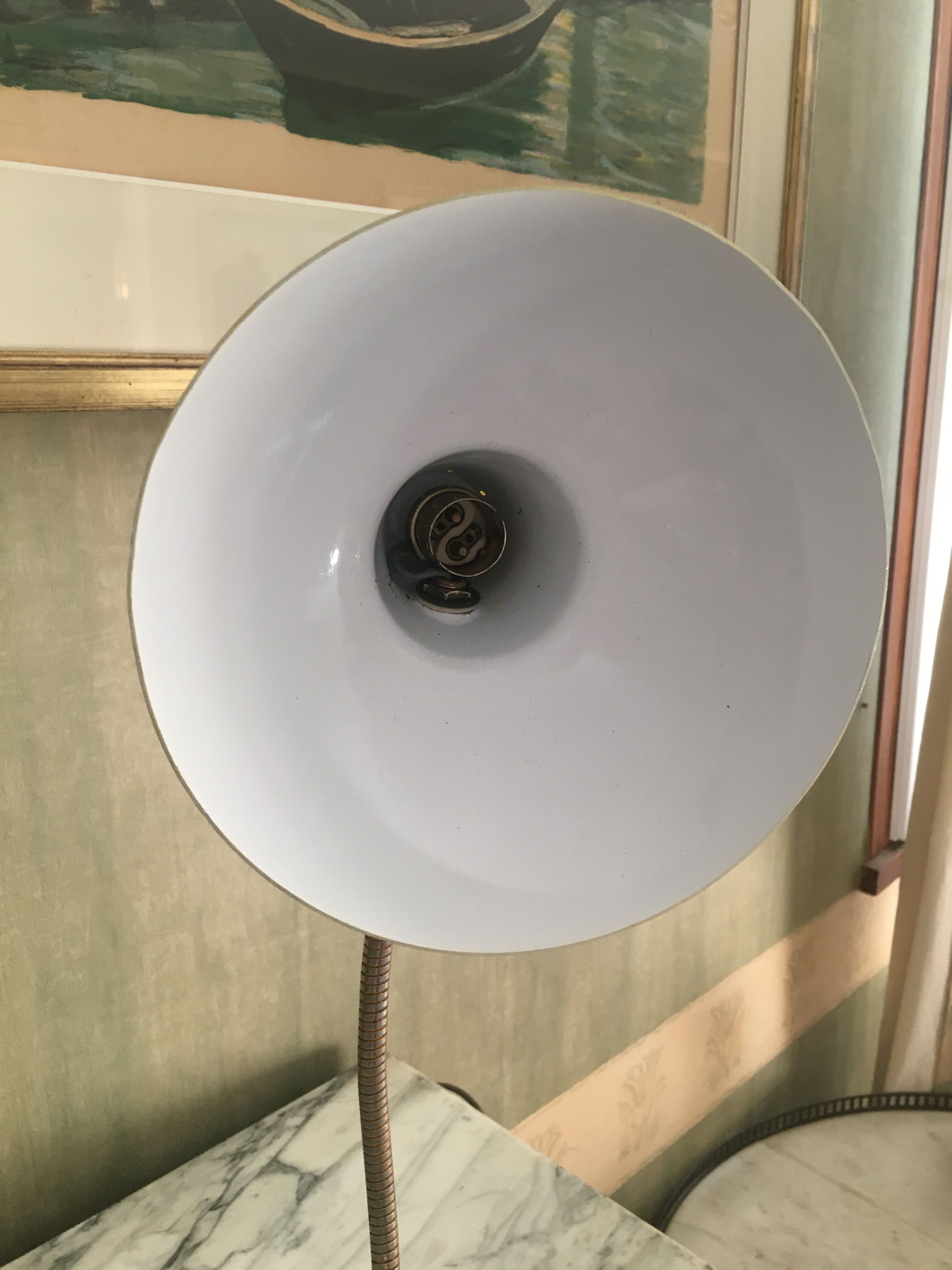Lampe de bureau années  60 relookee