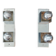 Pair of Spage Age 1970 chrome wall lights.