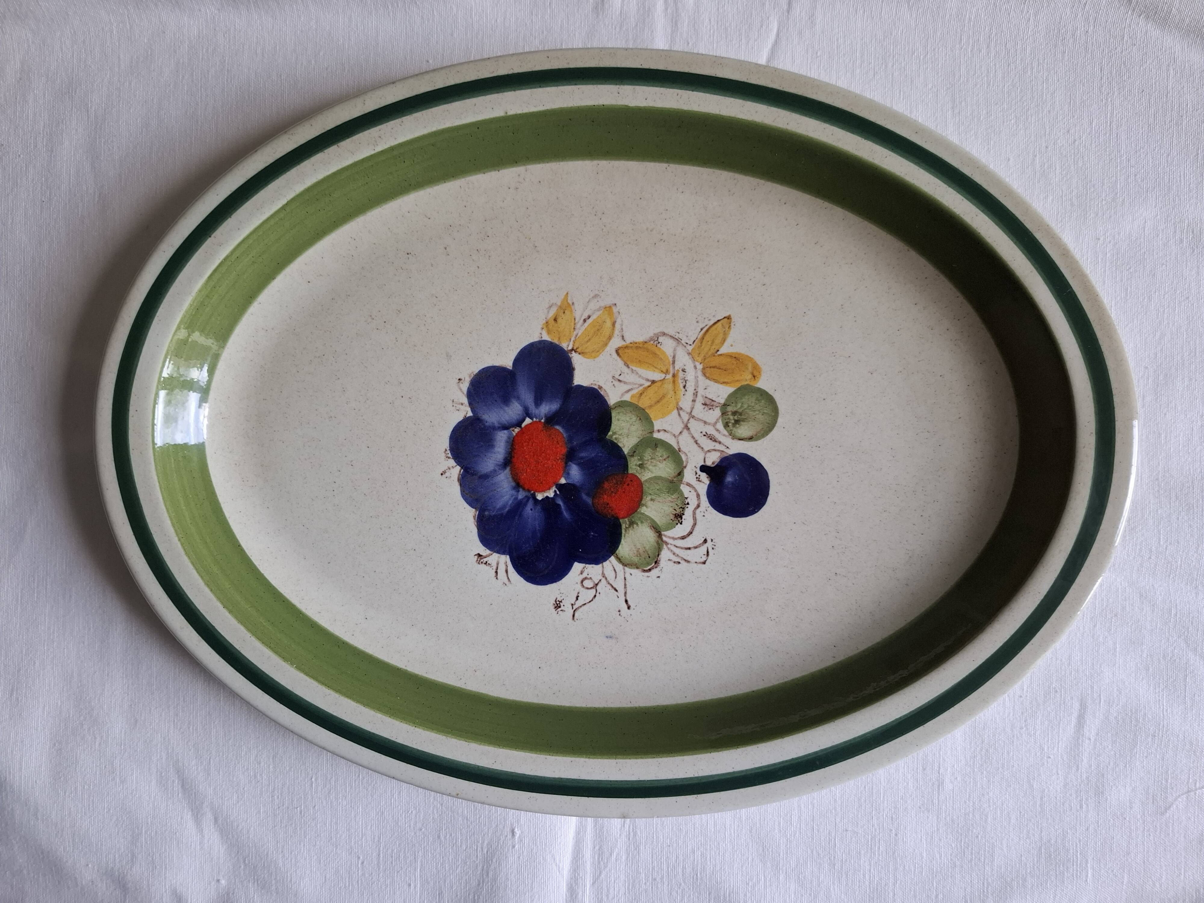 Large oval ceramic platter