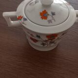 Haviland sugar bowl, jug and cup set
