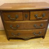 Louis XIV style chest of drawers in cherry, 4 drawers. Perfect condition.