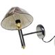 Art Deco brass wall lamp, Poland, 1980s