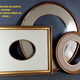Old frame gilded carved wood gold leaf 41x36 cm, foliage 30x25 cm Montparnasse style SB