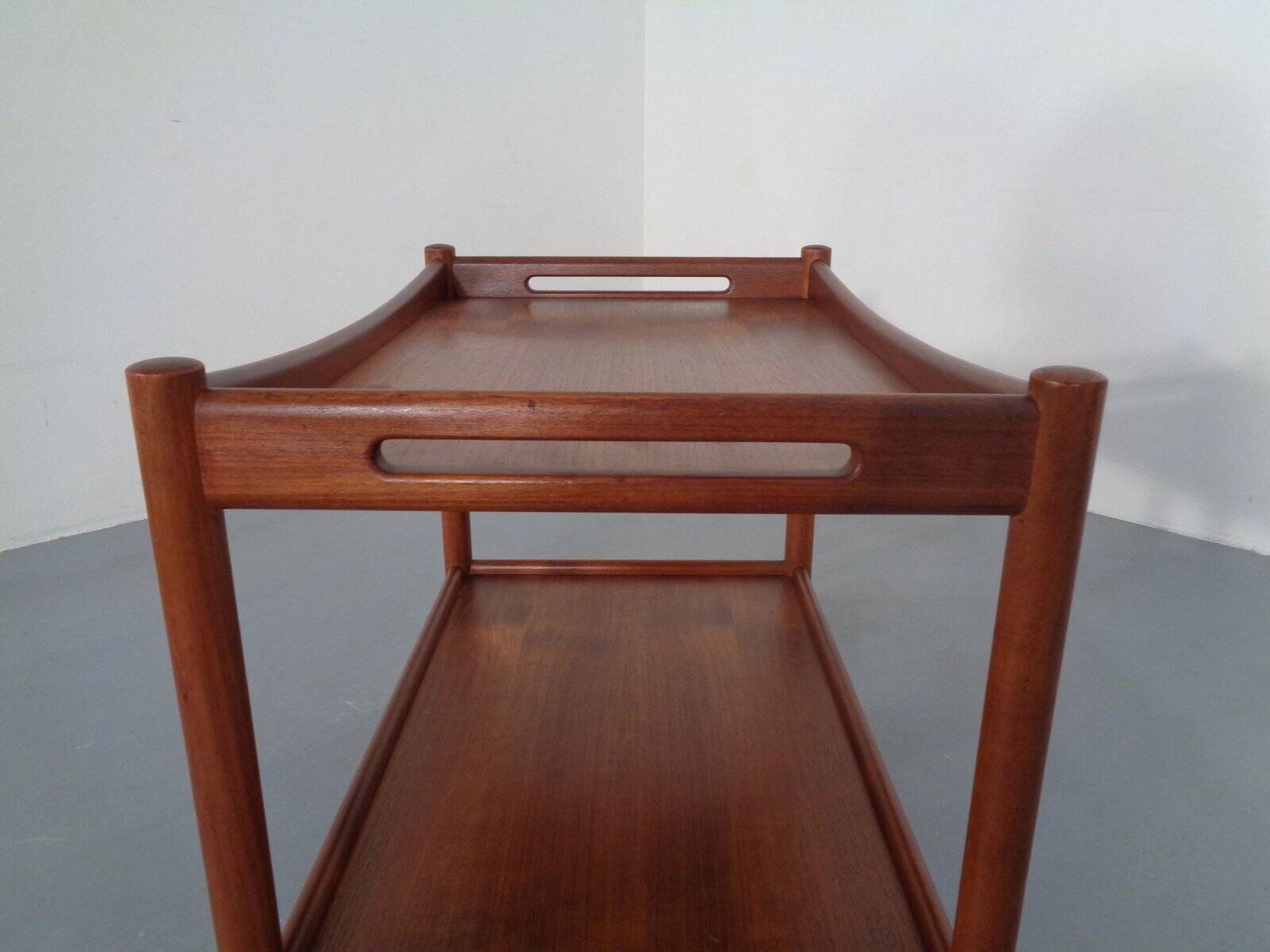 Teak Tea Cart by Hans J. Wegner for Andreas Tuck, Denmark, 1950s
