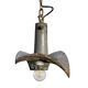 Nr. 2 Vintage industrial mirrored pendant light by Esla