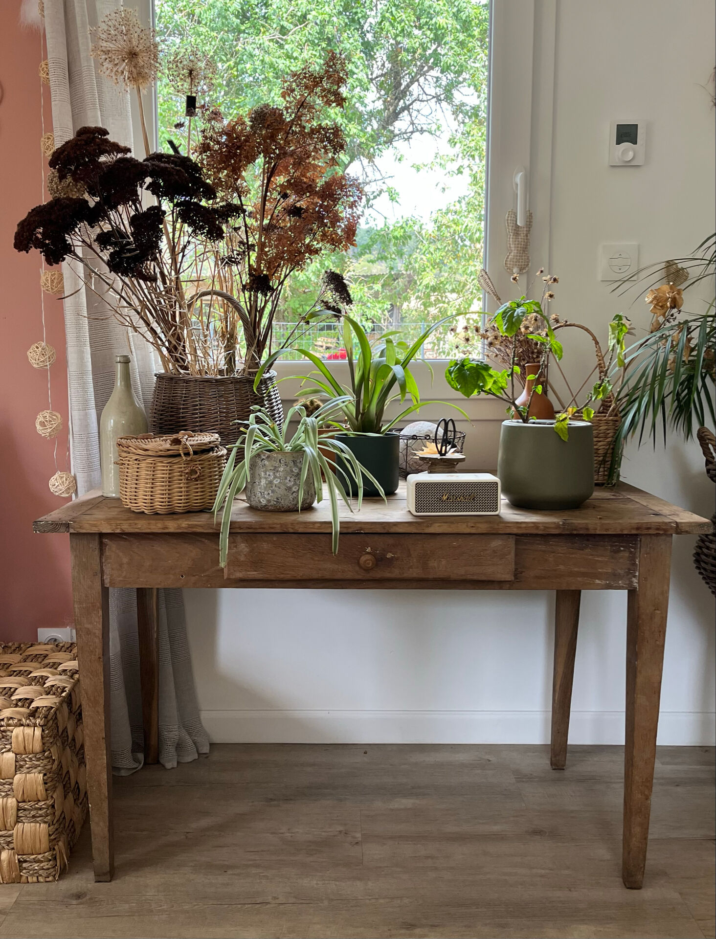 Oak farmhouse table