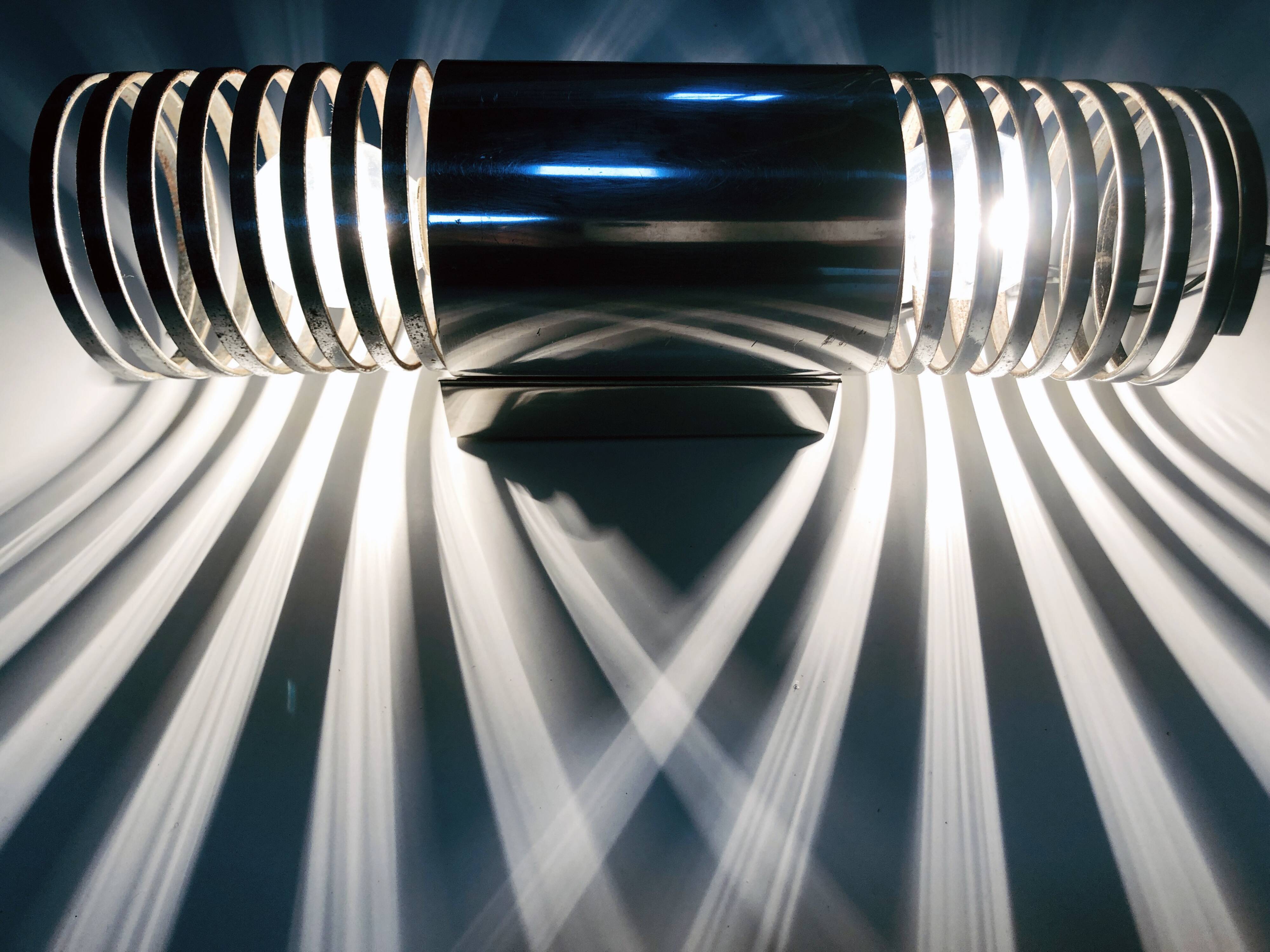 Vintage Wall Lamp • Spirals • Space Age • 1970