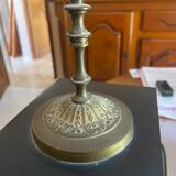 Clock bollard, marble and gilded regulation, to be revised.
