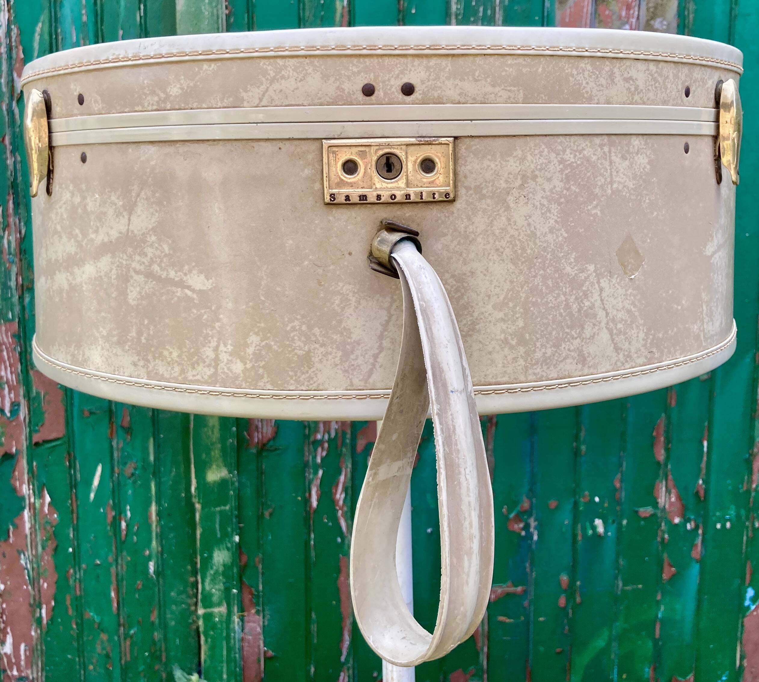 Vintage samsonite streamlite hat suitcase - liner france