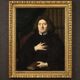 Antique portrait painting signed Gerrit Van Gimning and dated 1715