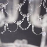 Lustre en Murano style Angelo Mangiarotti.