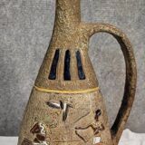 Atelier Garnier pottery: large pitcher with Lascaux decorations + André bowl