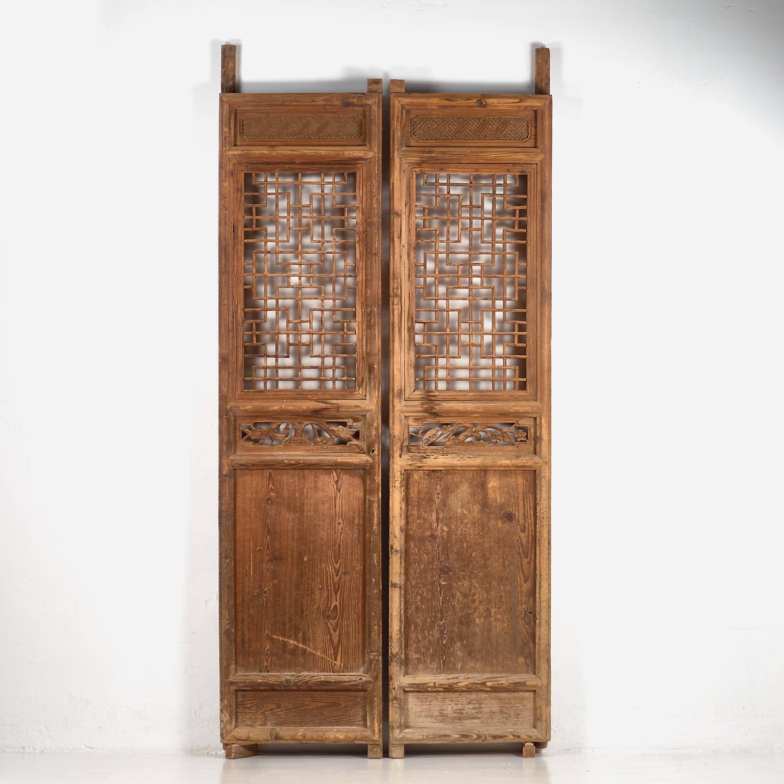 Antique Chinese wooden door, circa 1890