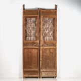 Porte chinoise ancienne en bois, vers 1890