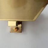 Vintage wall light, solid brass, Italy 1970s