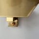 Vintage wall light, solid brass, Italy 1970s