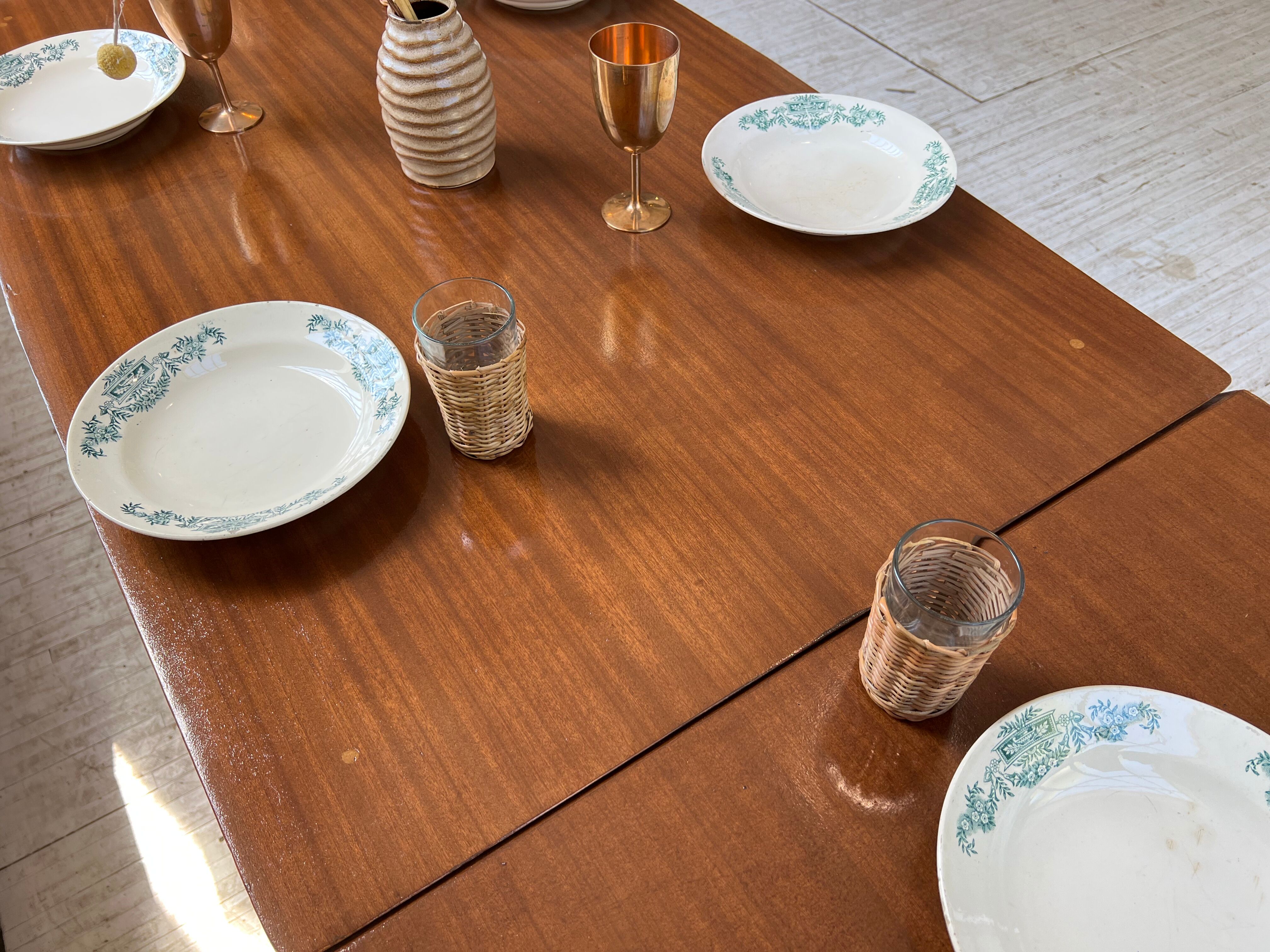 Vintage teak table with extensions, Denmark, 1960