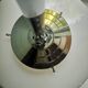 Old opaline art deco bahaus modernist pendant lamp 1930s Ø 30 cm