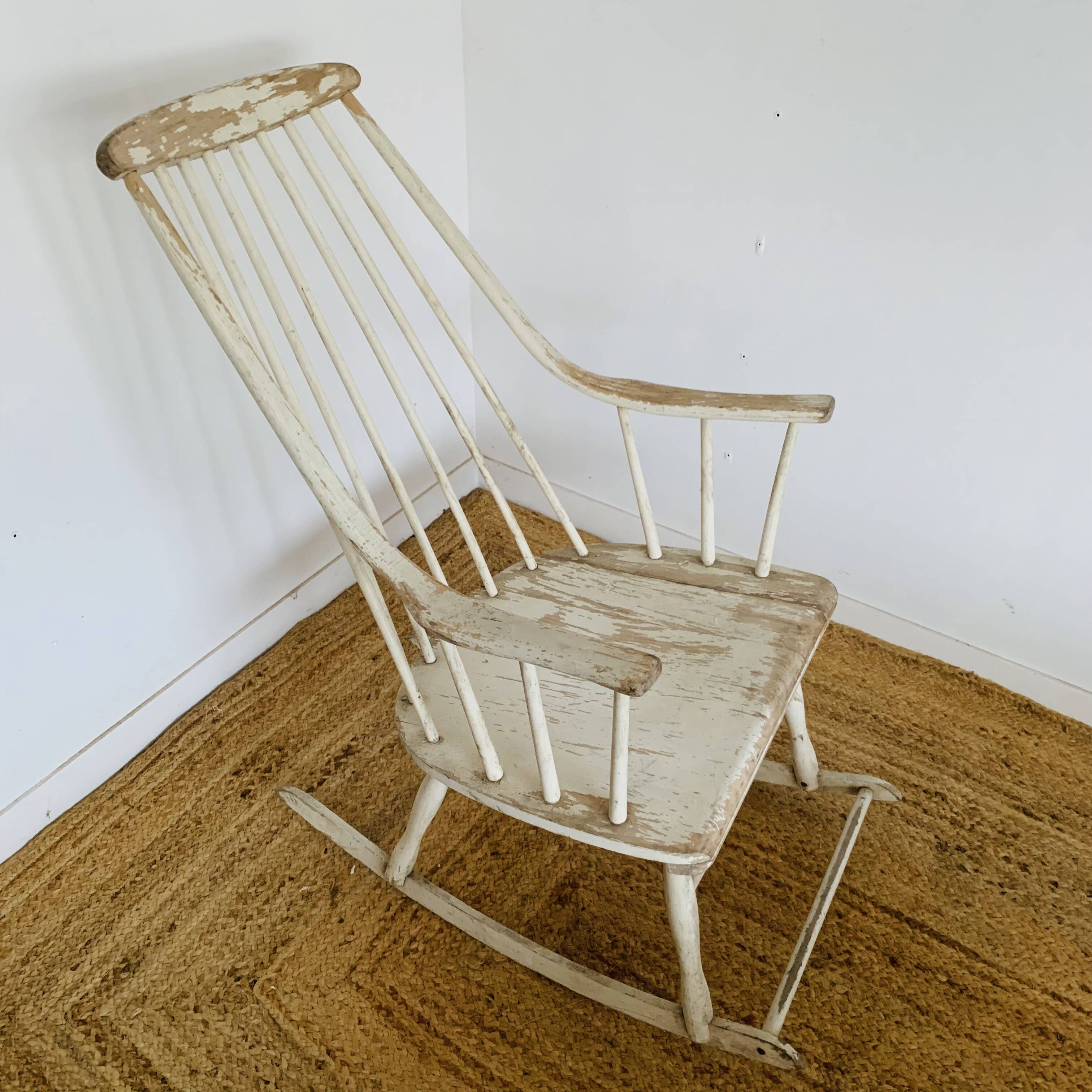 Pair of vintage rocking chairs by Lena Larsson