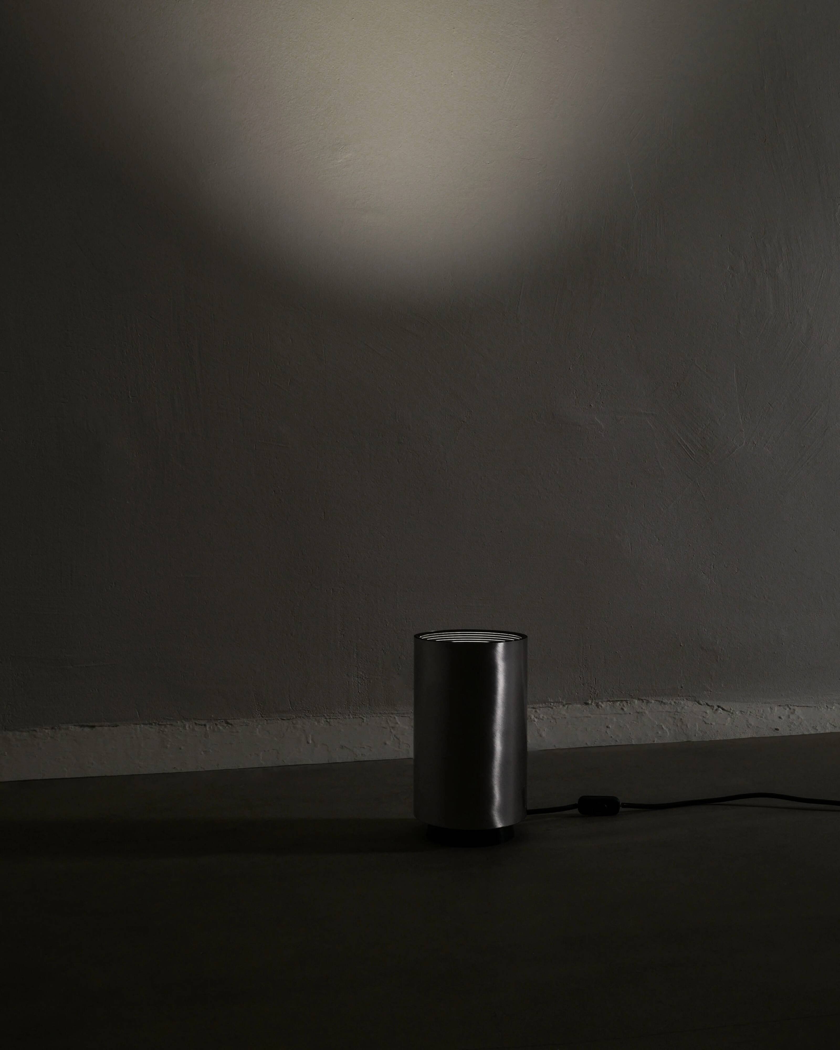 Paire de lampadaires cylindriques français vintage de Concord, années 1970