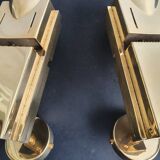 Paire de spots appliques murales loft space age années 70