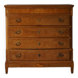Antique Danish oak commode, made at the end of the 18th century, Louis XVI.