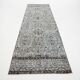 3x9 Rug For Kitchen Gray Vintage Runner Rug, 82x266Cm SK 3397