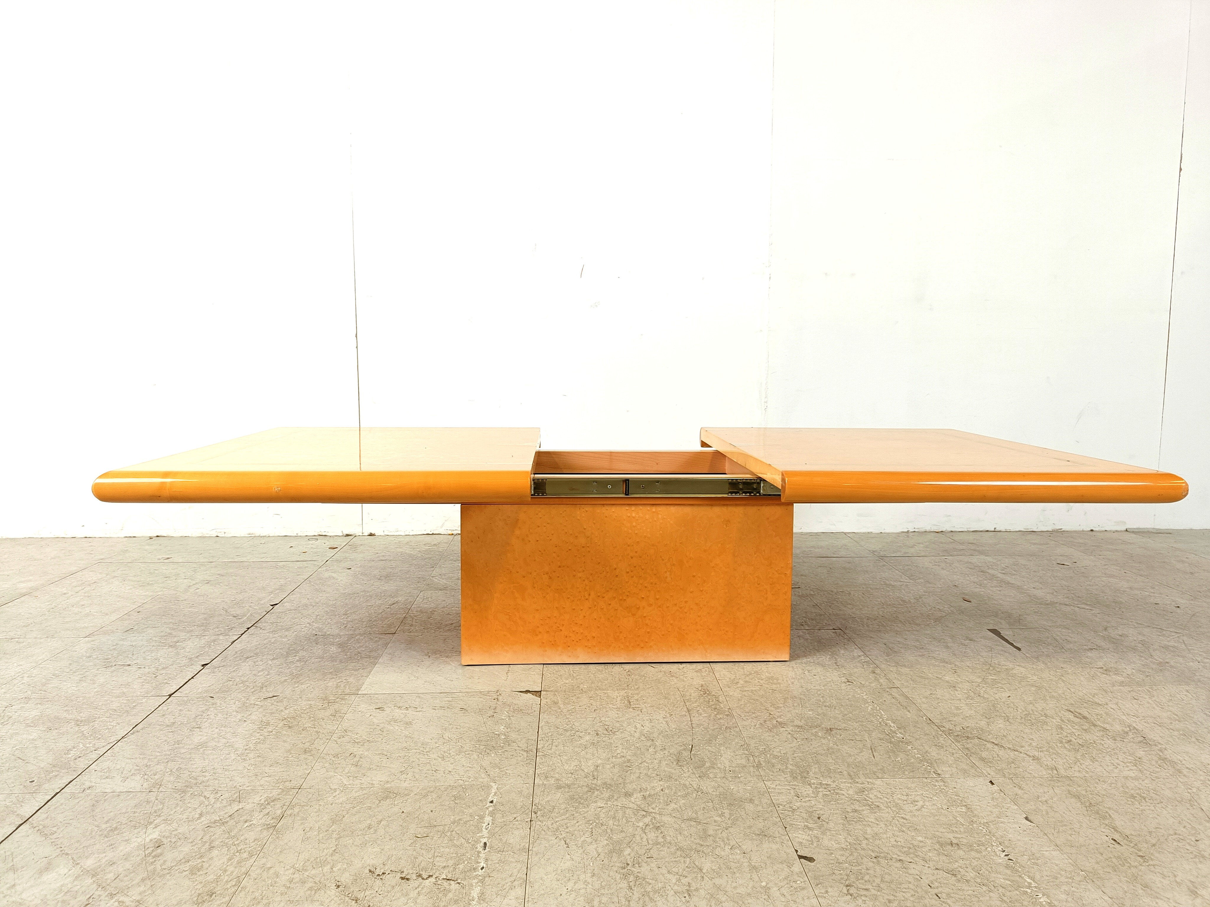 Vintage hidden bar coffee table by Eric Maville, 1970s