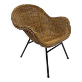 Mid-Century design wicker chair , 1950’s