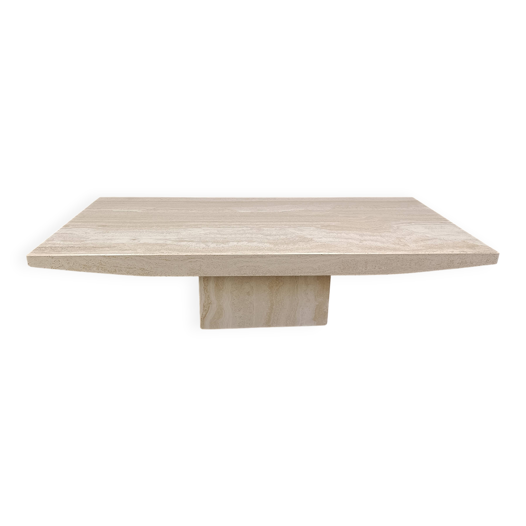 Vintage travertine coffee table, 1970s