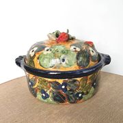 Soupière ancien légumier artisanal