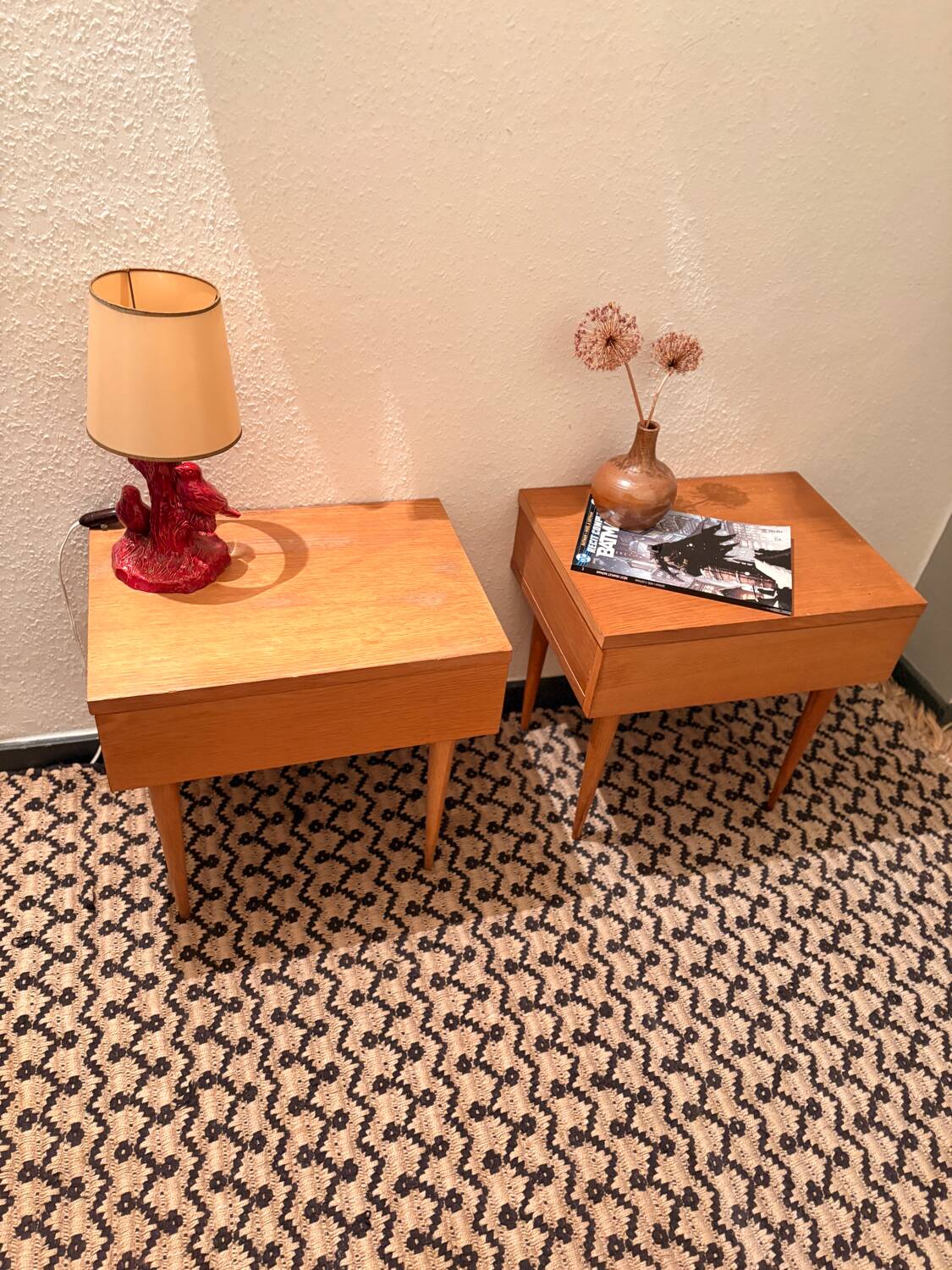 Pair of bedside tables, 1960s