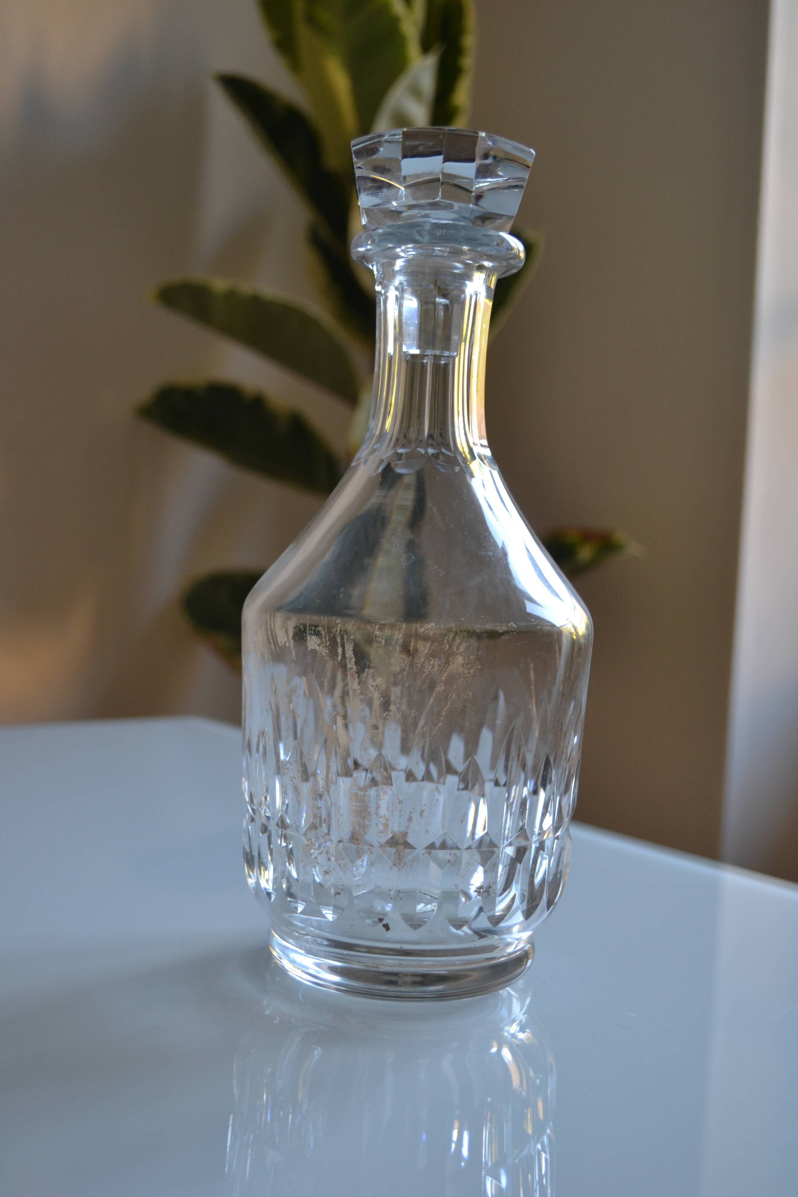 Baccarat cut crystal wine or whisky carafe