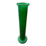 Green glass vase