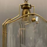 Italian glass brass pendant ceiling lamp
