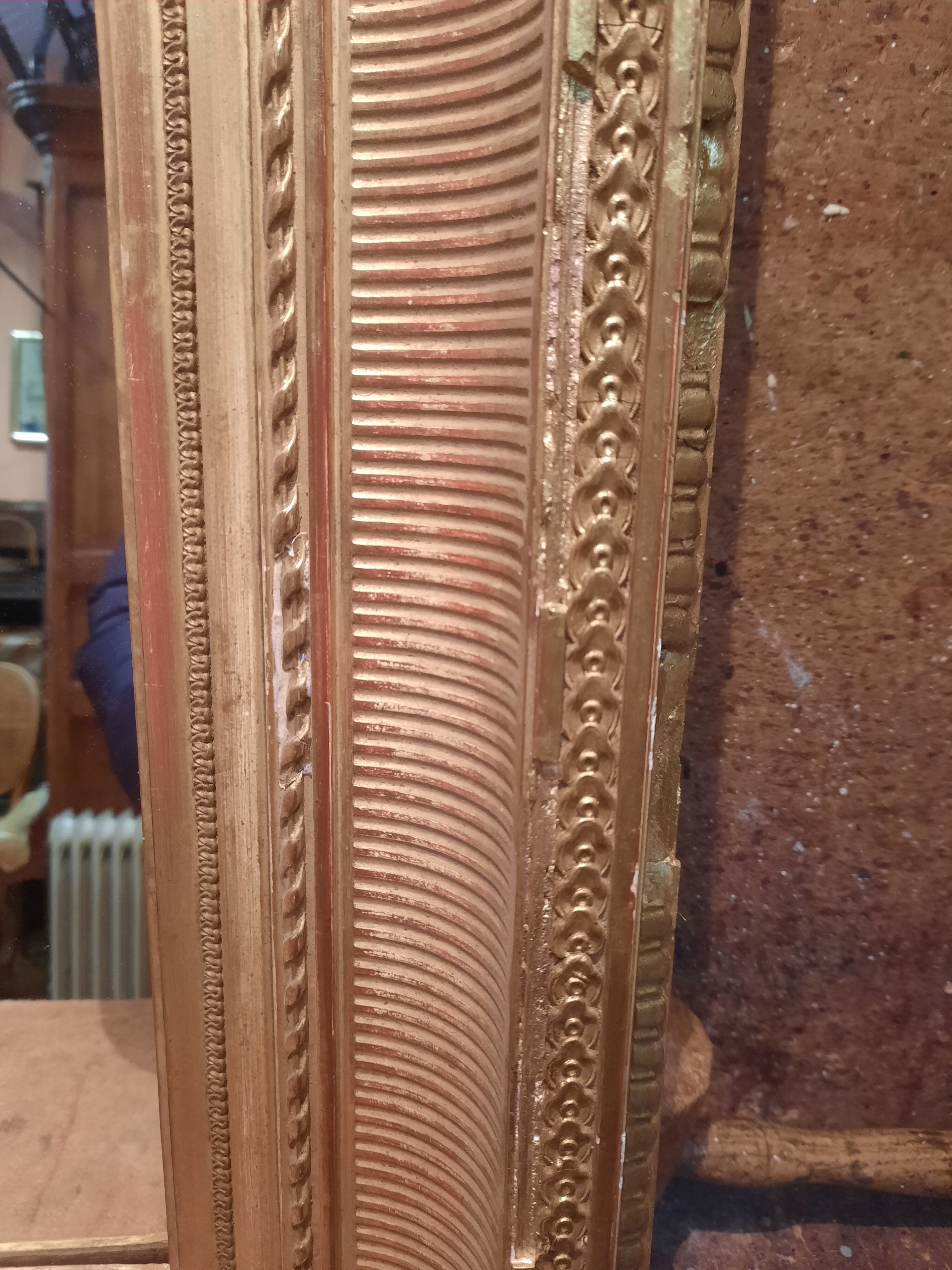 Gilded wood mirror 59x76cm