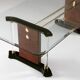 Brass and glass coffee table, 1970s