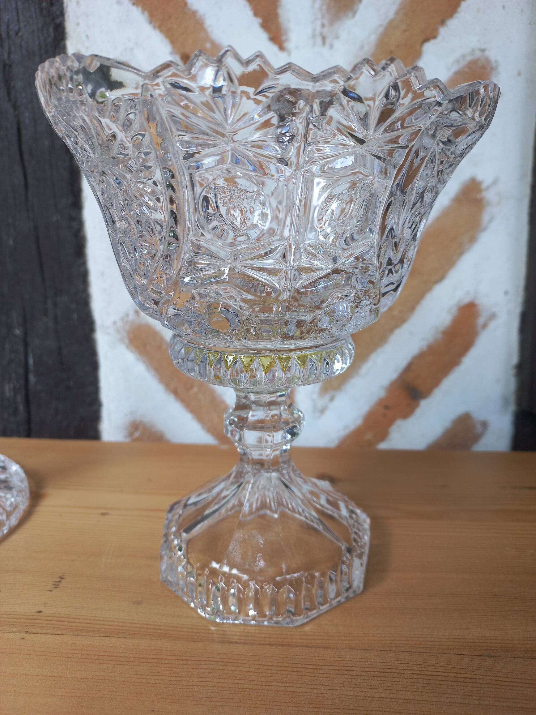 Large glass candy box