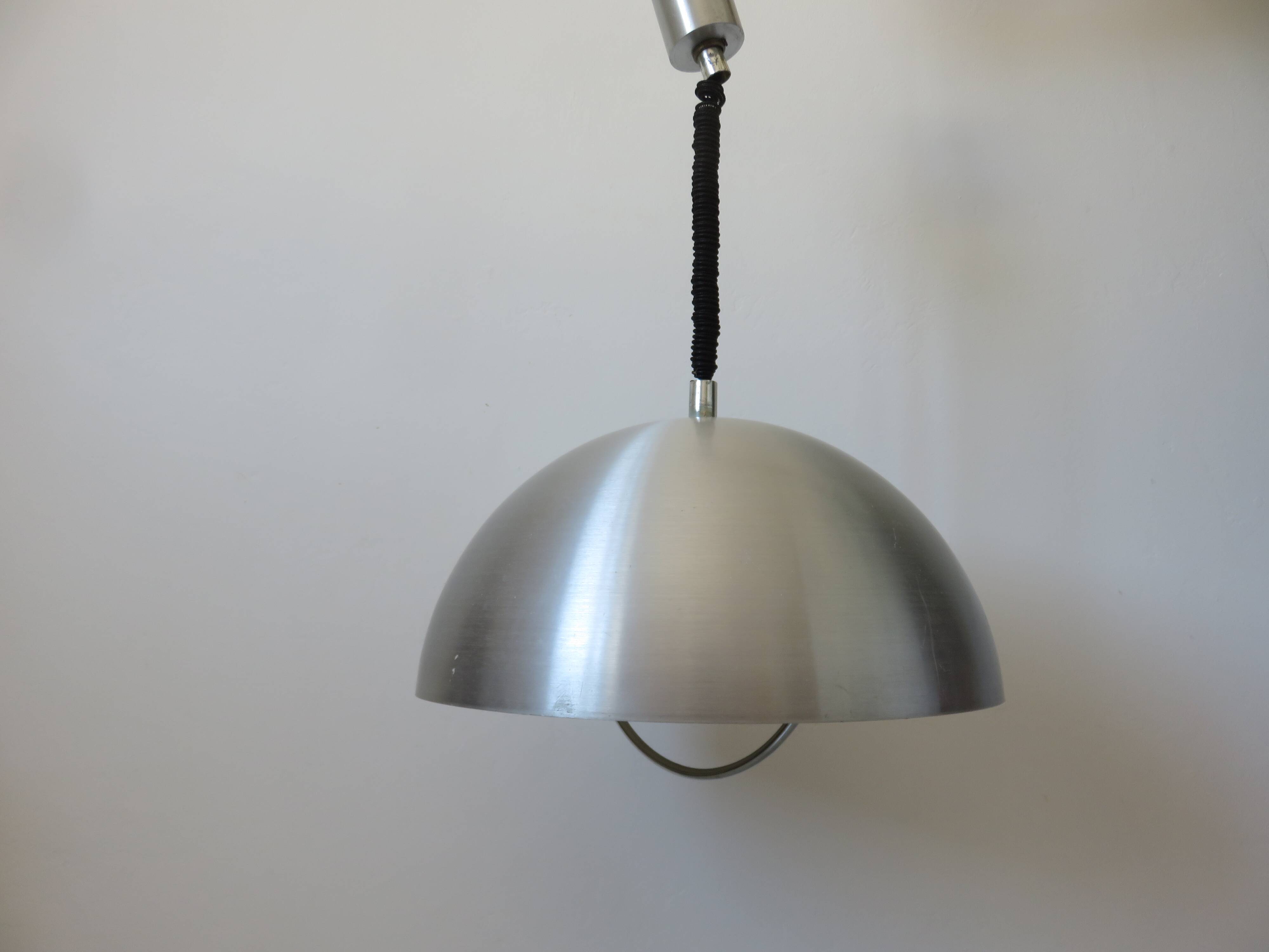 Suspension vintage monte et baisse en aluminium typique 1970